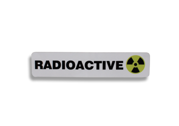 RADIOACTIVE sticker for NDM